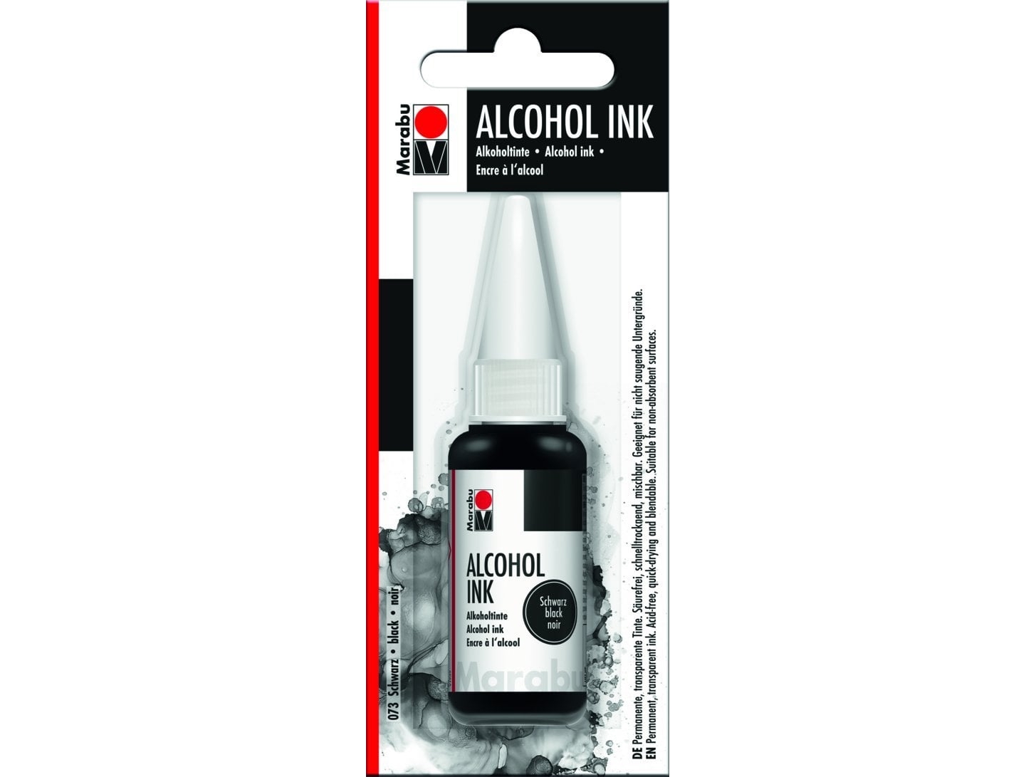 Alcohol Ink 20ml, black 073 | Skrivredskap - Special Skrivredskap - Konstnärsprodukter | GameStuff