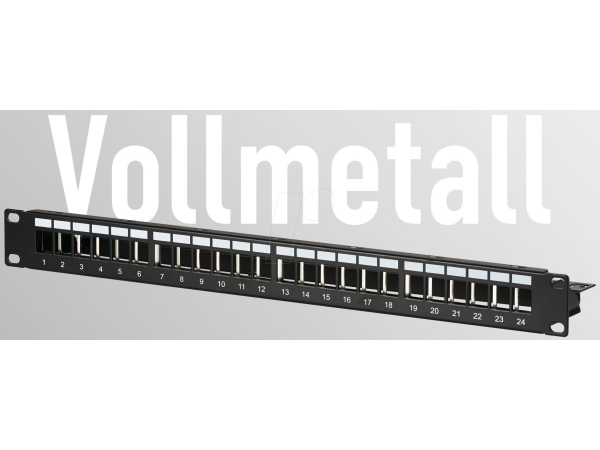 EFB Elektronik DISTRI. PANEL 19IN 1U 24P BLACK | Datortillbehör - Kablar & adaptrar - Nätverkskablar | GameStuff