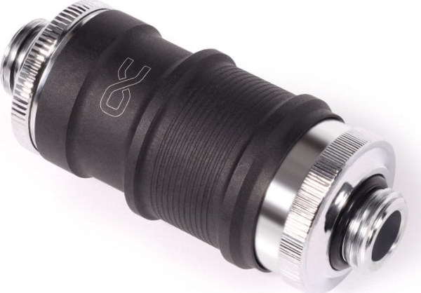 Alphacool Es Schnellverschluss Blh1a Pushin Set Ag-Ag Schwarz Matt/Chrom (13876)