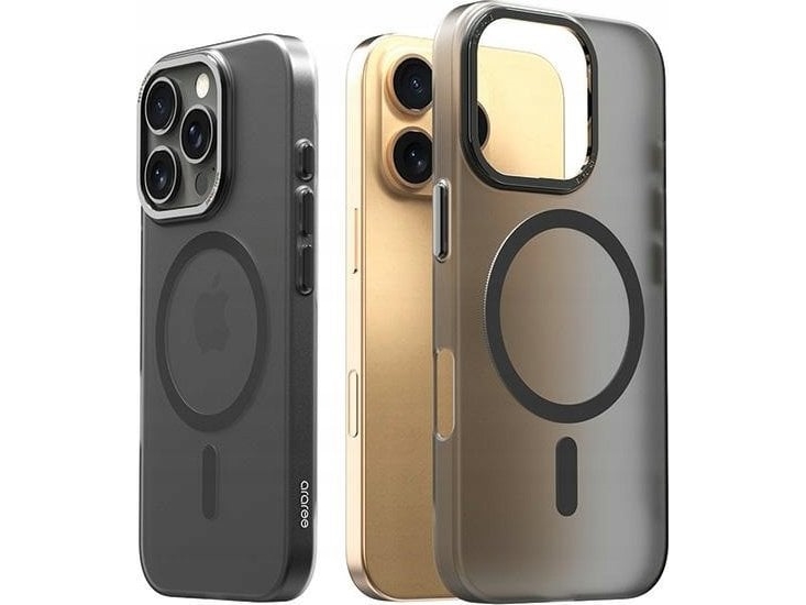 Dėklas Araree Aero Frame-Etui Til Iphone 16 Pro 6,3" Transparent-Juoda/Clear Juodas Ar20-02121A