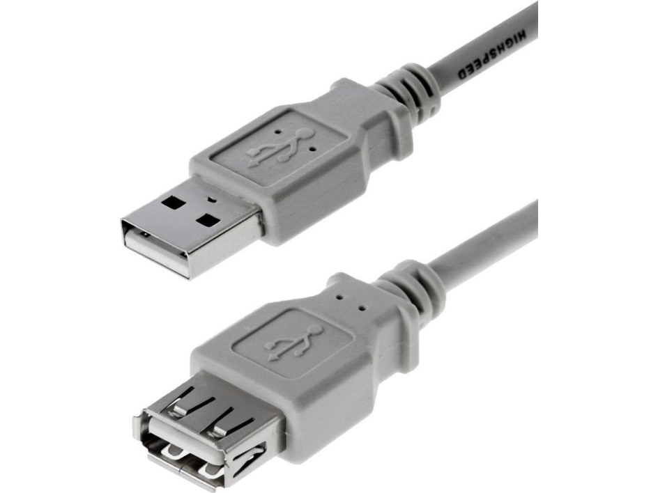 Usb-Kabel V7 Usb-A Til Usb-A 3 M Grå (4005938119905)