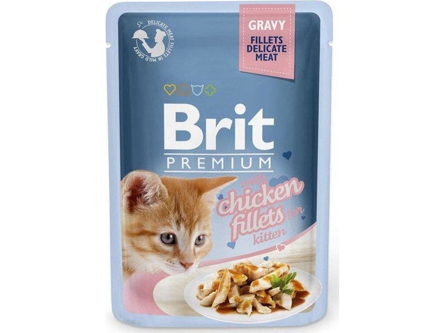 Brit Brit Karma Nassfutter Stücke Mit Huhn Für Kätzchen 85 G