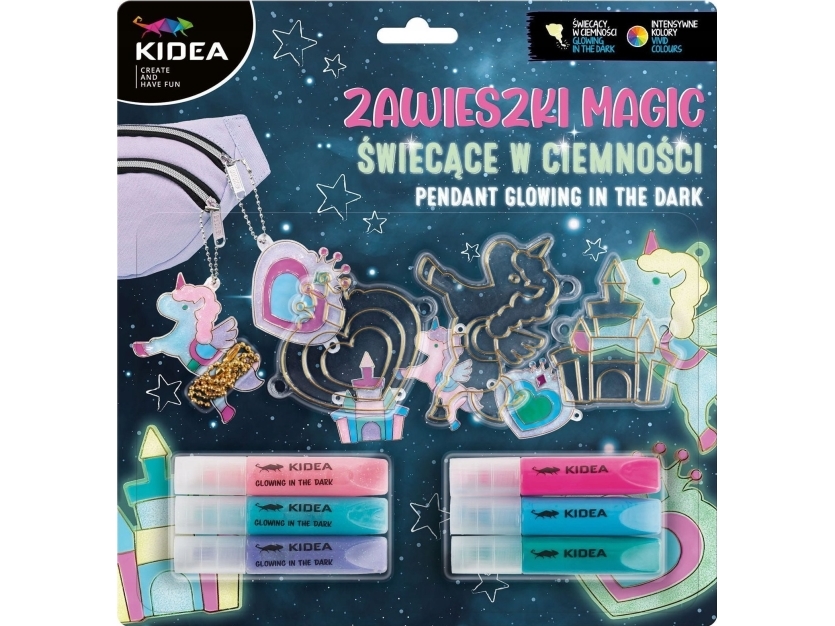 Magic glow-in-the-dark vedhæng KIDEA