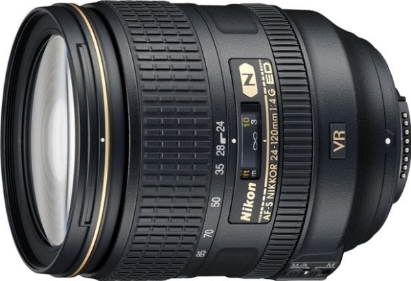 Nikon AF-S NIKKOR 24-120mm f/4G ED VR, Standard zoomobjektiv, 17/13, 24 - 120 mm, Bildstabiliserare, Nikon F, Automatisk fokus | Foto och video - Objektiv - Nikon | GameStuff