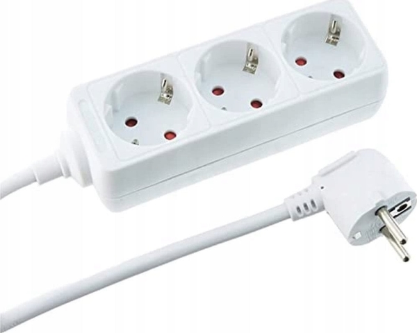 Kopp 128613003, 1,4 M, Indendørs, Type F, Rød, Hvid, 3 Ac Stikkontakt(Er), 16 A