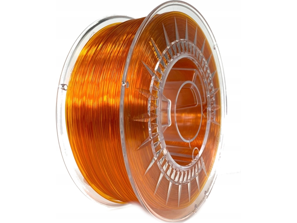 3D Plastikas Devil Design Pet-G 1.75Mm 1Kg - Bright Oranžinis Transparent