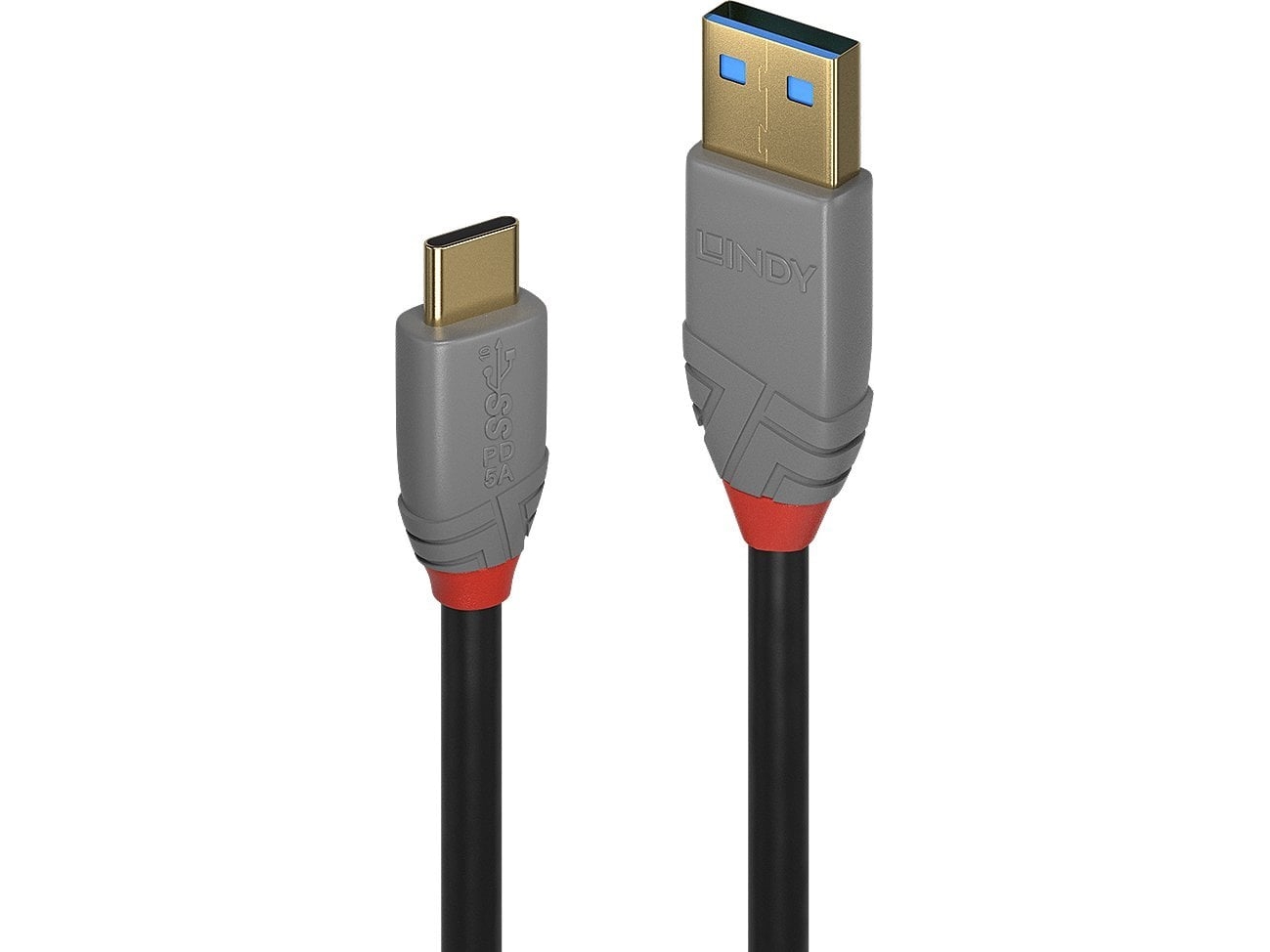 Kabel Usb Lindy Usb-C - Usb-A 3 M Czarny (3M Usb 3.2 Type A To C Cable,)