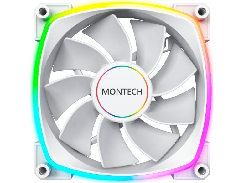 Montech Rx140 Pwm Argb Reverse Korpuso Ventiliatorius- 140Mm, Baltos Spalvos