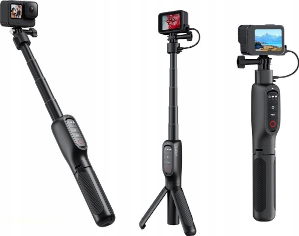Telesin tripod/selfie holder with Hero 13/12/11/10/9/MAX remote control | Foto och video - Videokamera - Actionkamera tillbehör | GameStuff