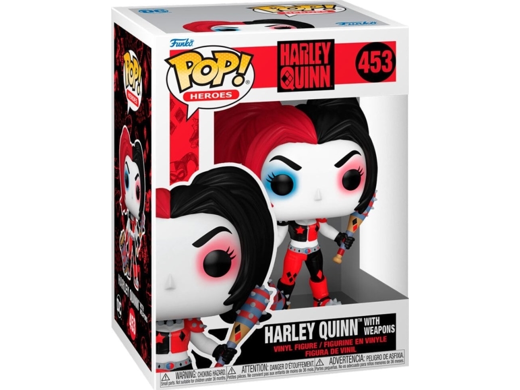 Funko Pop! Vinylfigur Af Dc - Harley Quinn Med Pistoler