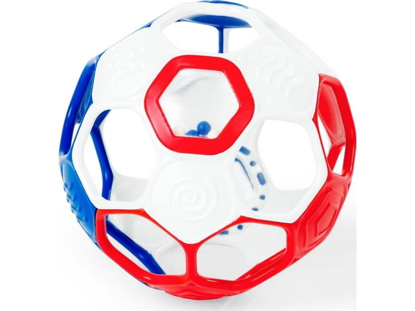 OBALL classic boll-skrammelljud, röd/vit/blå 16922 | Leksaker - För dom minsta - Skallror | GameStuff
