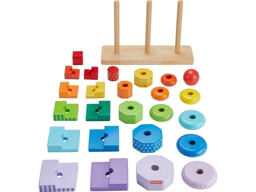 Fisher Price Wooden Building Towers Hxt76