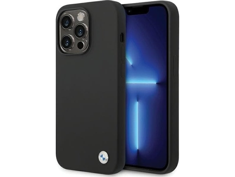 Deklas Bmw Silicone Metal Logo Case Für Iphone 15 Pro – Juodas