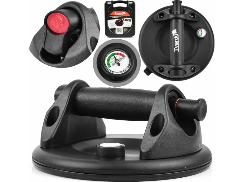 Tvardy Vakuumglasholder med trykmåler 200mm 120kg (10)