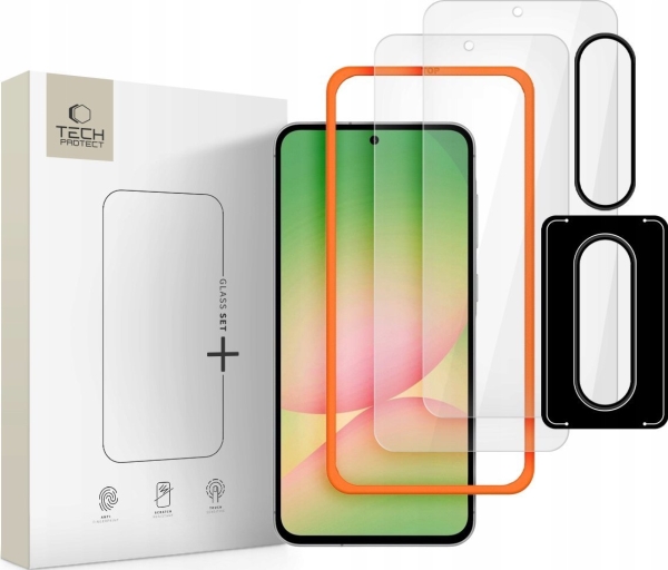 Szkło Hartowane Tech-Protect Glass Set+ Galaxy A36 / A56 5G Clear