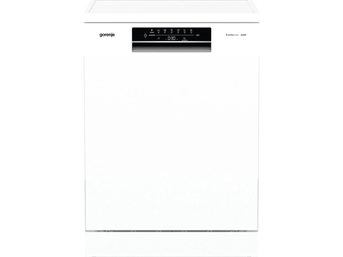 Indaplovė Gorenje GS643E90W | Pastatoma | Plotis 59.9 cm | 6 programos | E klasė| Ekranas | AquaStop funkcija | Balta