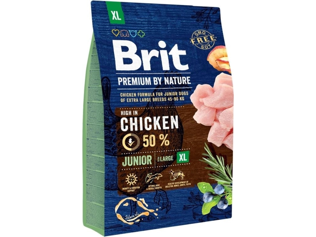 Brit Premium Junior Xl, Welpe, Jede Rasse, Riese (=45 Kg), Huhn, 3 Kg
