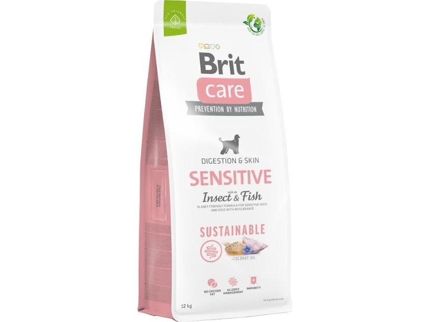 Brit Care Hund Nachhaltig Sensitive Insekt & Fisch - Trockenfutter Für Hunde - 12 Kg