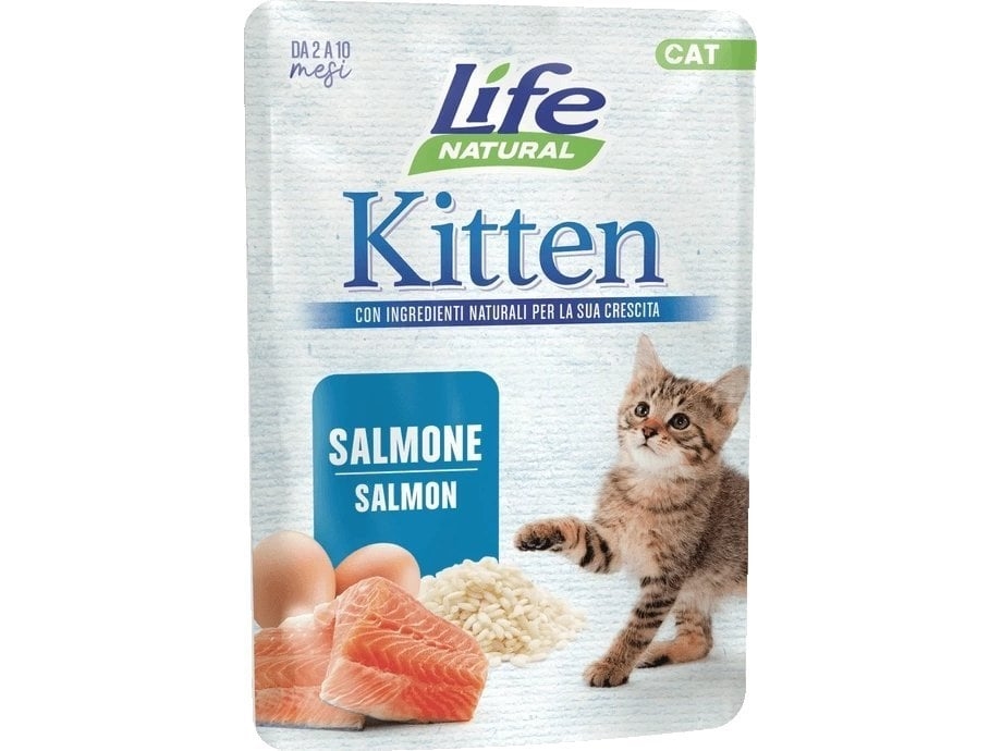 Life Pet Care Life Cat Beutel 70G Kitten Salmon /30