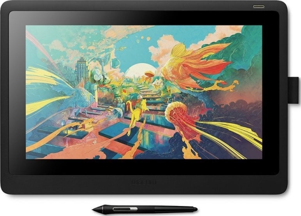 Wacom Cintiq 16, Kabel, 5080 lpi, 344,16 x 193,59 mm, Penna, Silikongummi, 39,6 cm (15.6)