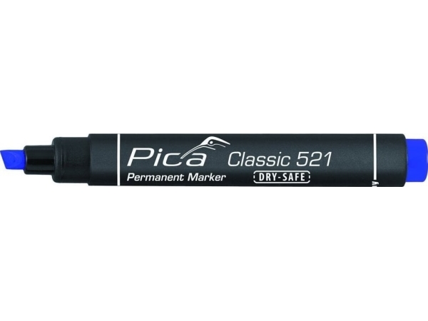Pica-Marker Pica Permanentmarker 2-6Mm, Wedge Tip, Blue Retail Packaging