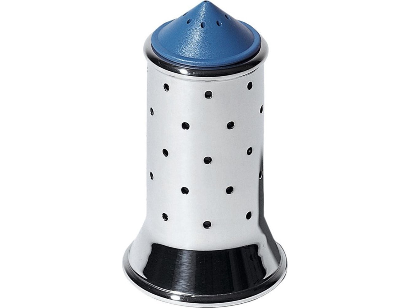 Alessi Mgsal Brilliant 18/10 ruostumattomasta teräksestä valmistettu suolalasi, jossa on Pa-pohja ja kansi, vaaleansininen, vaaleansininen