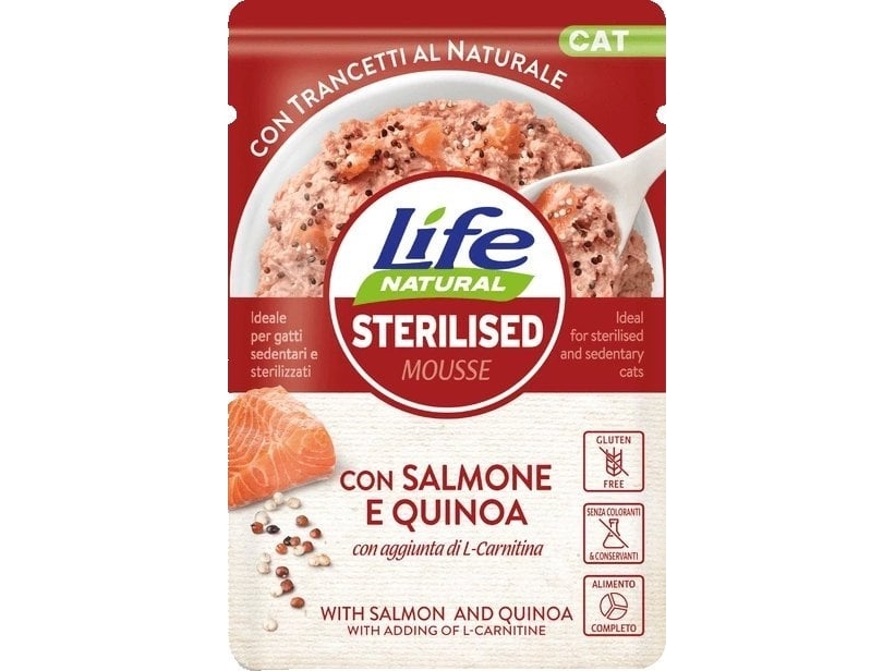 Life Pet Care Life Cat 70 G Salmon Sterilised + Quinoa /30