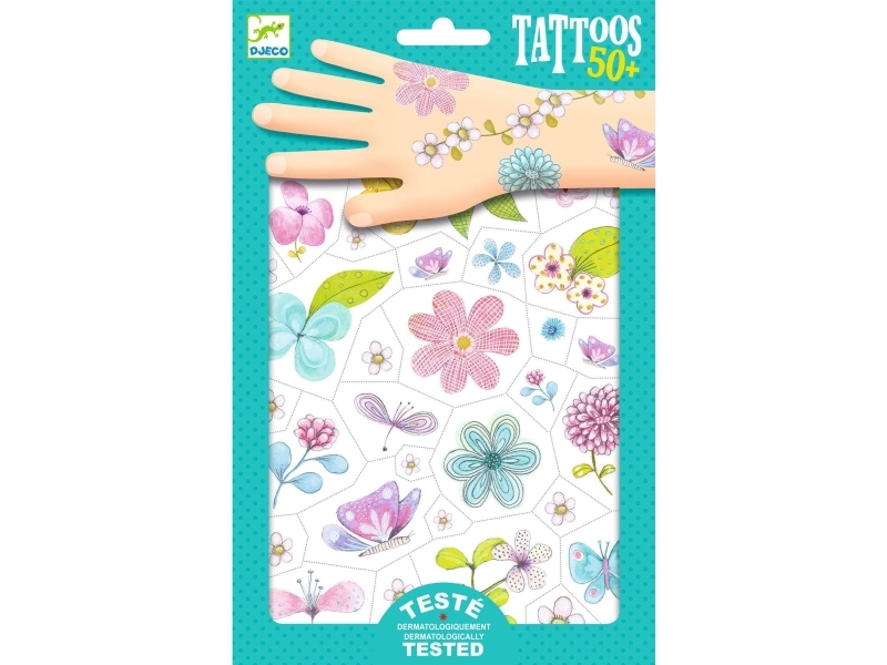 Djeco BROKEN FLOWERS - tatoveringer til børn DJECO