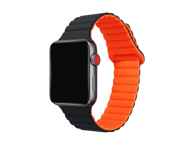 Celly WBANDMAGBKOR, Urrem, Apple, Watch 42 mm, Watch 44 mm, Watch 45 mm, Silikone, 20 mm, 220 mm