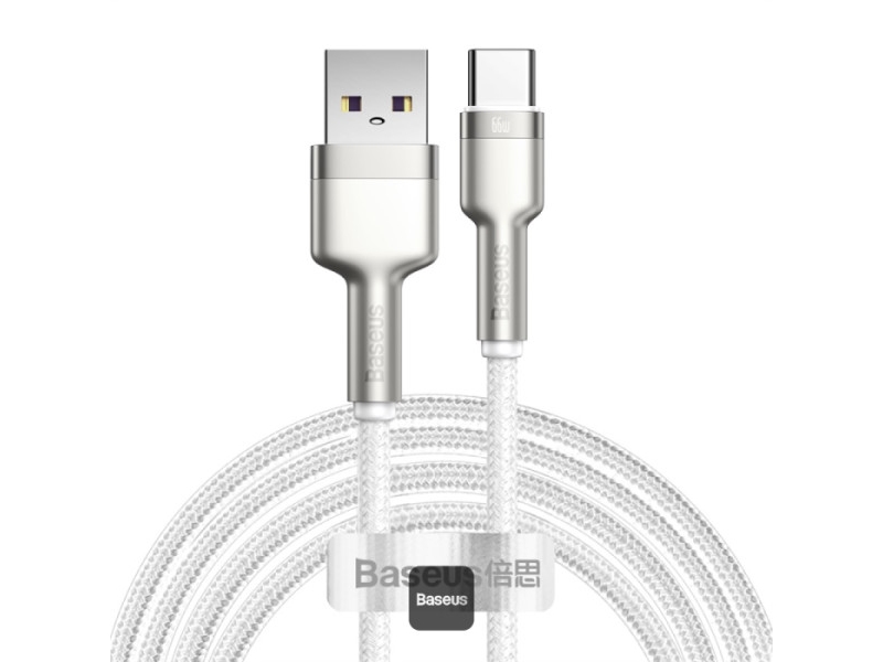 Baseus Cakf000202, 2 M, Usb C, Usb A, Hvid