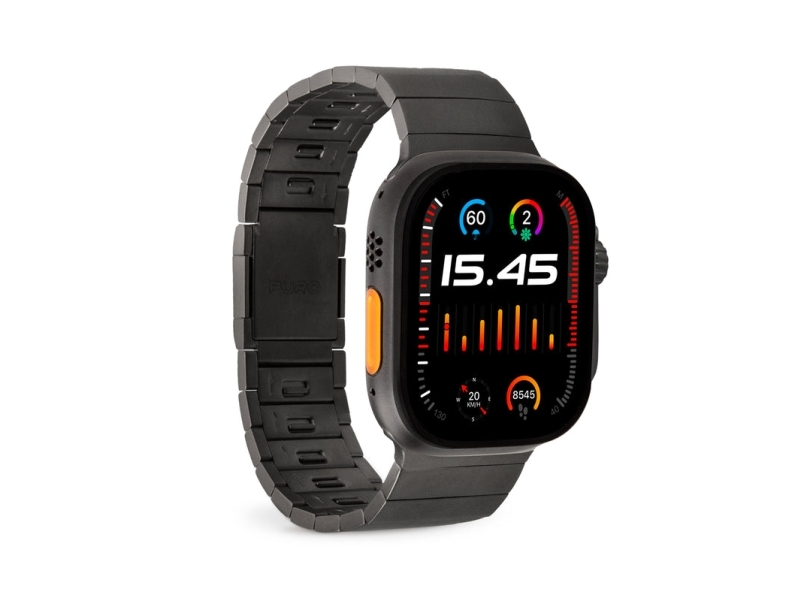 Puro Puaw44titanblk, Urrem, Apple, Apple Watch Ultra/Ultra 2, Titanium, Titanium, 20 G