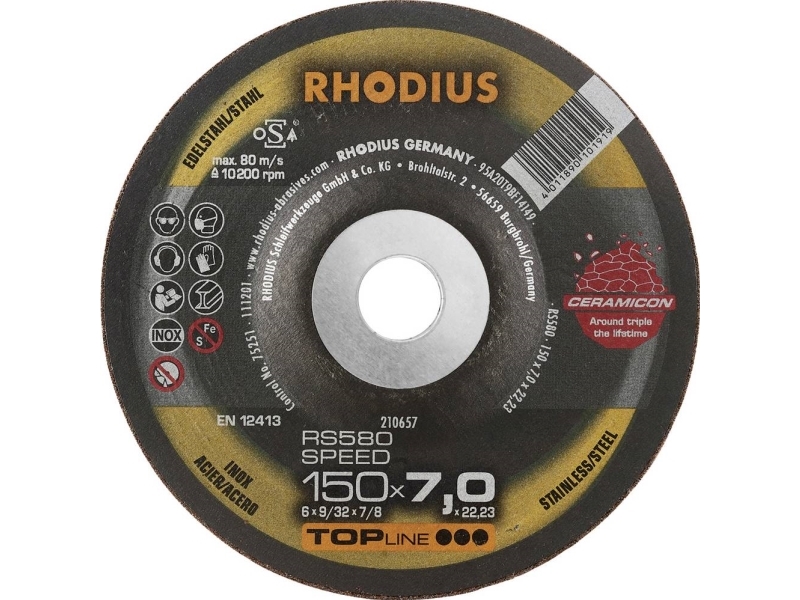 Rhodius 210657 Hankauslevy 150 mm 22,23 mm 1 kpl 1 kpl