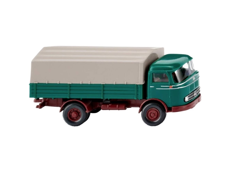 Wiking 043403 H0 Lastbiler model Mercedes Benz LP 321 lastvogn til brikse, opalgrøn | Hobby - Modelljärnväg - Skala H0 | GameStuff