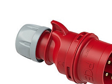 Cee-Stecker 5P 32A 380V H6 Ip44 Rot