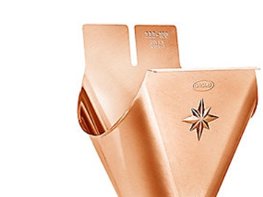 VM kobber eksp. tudstykke - t/halvrund rende 280/76mm