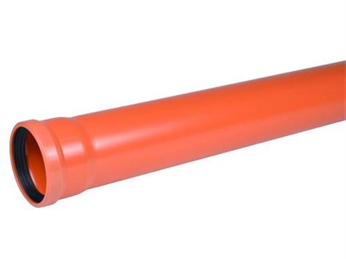 Wavin 110 X 1000 Mm Pvc-Kanalrohr Mit Muffe, Klasse S Sn8, En 13476