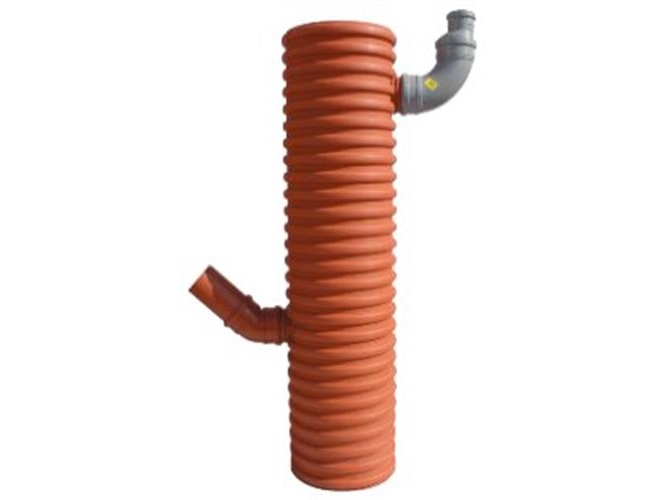 Uponor tagnedlbsbrnd, PP, 315 mm diameter, 110 mm tilslutning, fast top