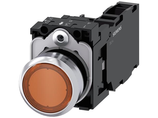 Druckknopfleuchte 22Mm Rund Mit Highgl Ora 1No