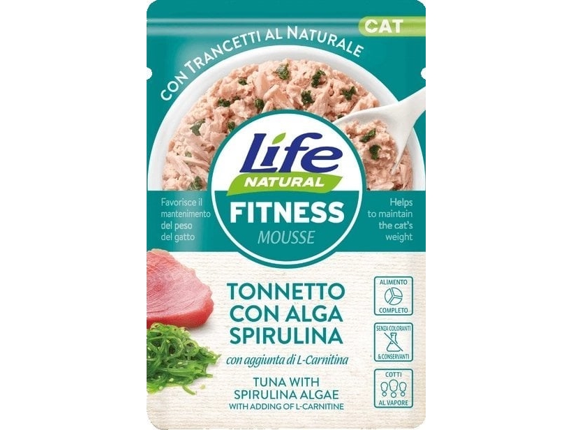 Life Cat Sasz.70G Fitness Tuna + Spirulina Algae /30