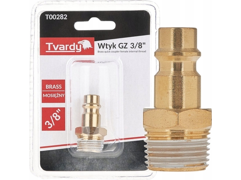 Hård Messingstik Gz 3/8"