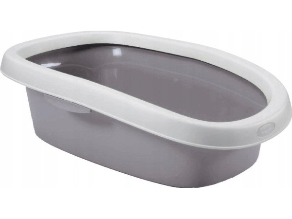 Jolly Paw Cat litter tray, with rim, 31 × 14 × 43 cm, blue/white | Sällskapsdjur - Katt - Kattlåder | GameStuff