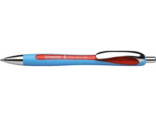 Schneider Slider Rave - Kuglepen - Rød - 1.4 Mm - Ekstra Bred - Tilbagetrækkelig