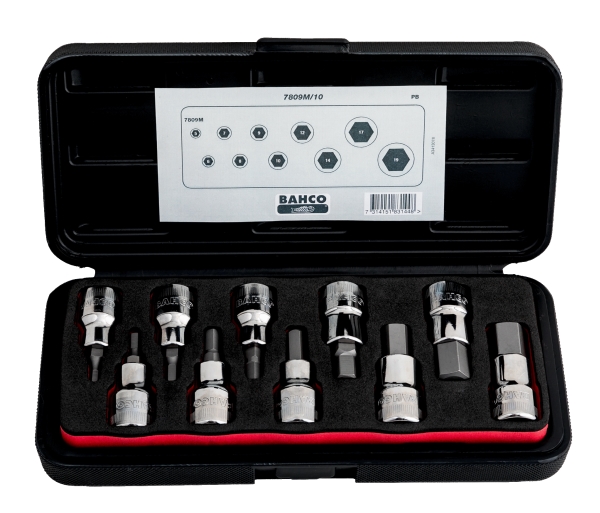 Bahco Unbrako® skiftnyckelsats - 7809M/10 | Verktyg & Verkstad - Handverktyg - Nycklar och toppar | GameStuff