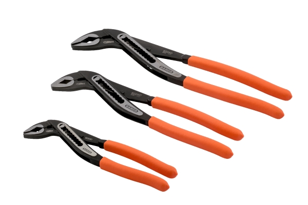 Bahco tång för vattenpumpar - 622-3P, 3 delar 6223/6224/6225D, i praktisk väska | Verktyg & Verkstad - Tänger - Alla Tänger | GameStuff