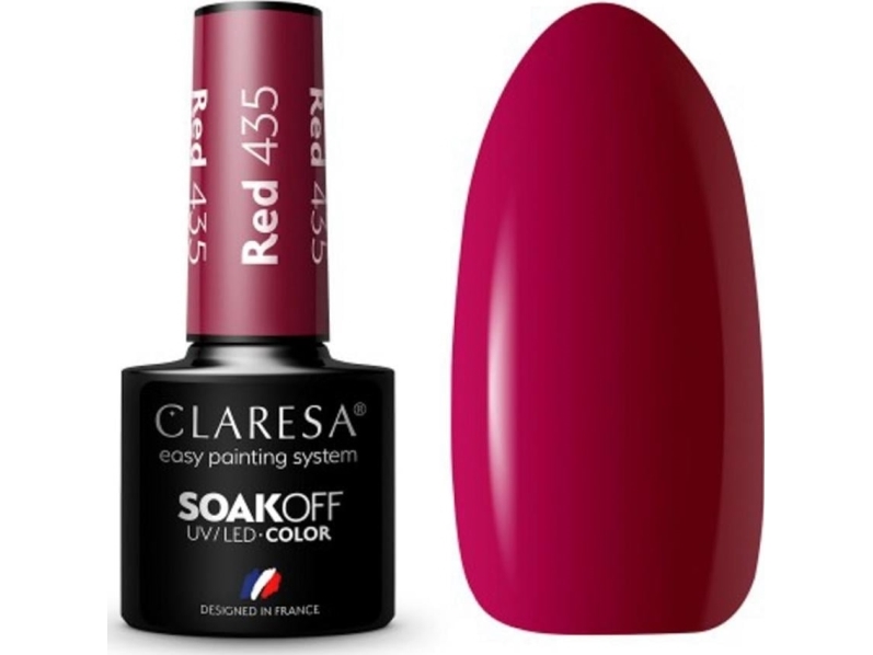 Claresa Soakoff Uv/Led Gel Red 435 5Ml