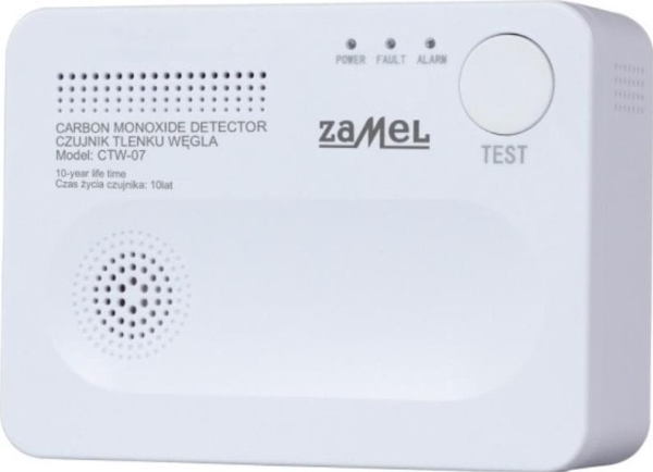 Zamel Kohlenmonoxidmelder Mit Eingebauter Batterie Ctw-07