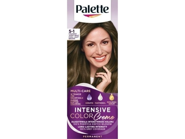 Palette Intensive Color Creme Color Cream No. 5-1 Cool Light Brown 1Op.