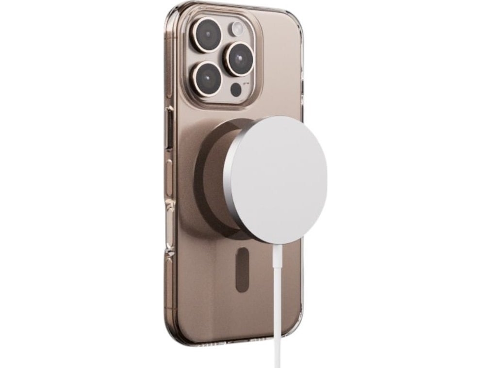 Crong Crong Clear Mag Pro Iphone 15 Pro Magsafe-Etui (Ørken)