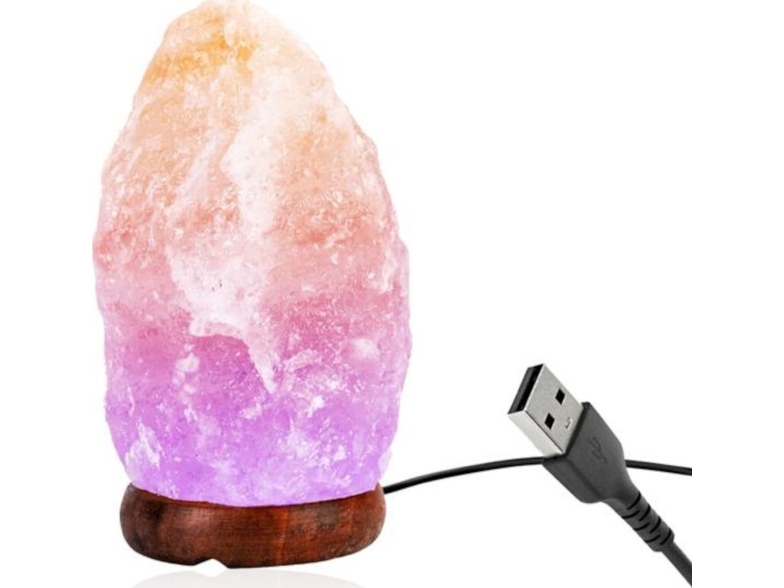 Saltlampe ionisator Himalayasalt højde 13cm