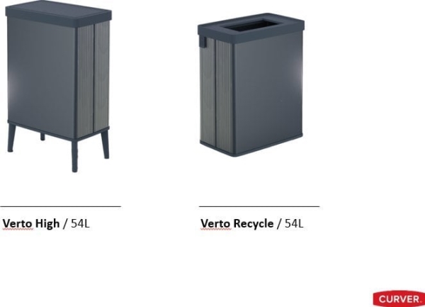 Curver Mülltonne Verto 54L Hoch / Perlgrau